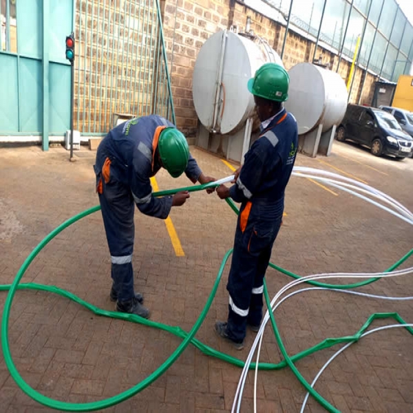 7-Way Micro-Duct For Optical Cable Installation at Safaricom QOA DC & MSR