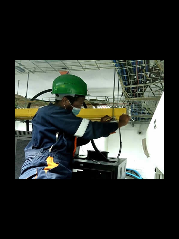 Safaricom Meru Timber Cable Management